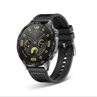 Huawei Watch GT 3 46mm Zore KRD-102 22mm Silikon Kordon Siyah