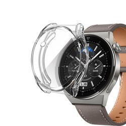 Huawei Watch GT 3 Pro 43mm Zore Watch Gard 02 Koruyucu Silikon Renksiz