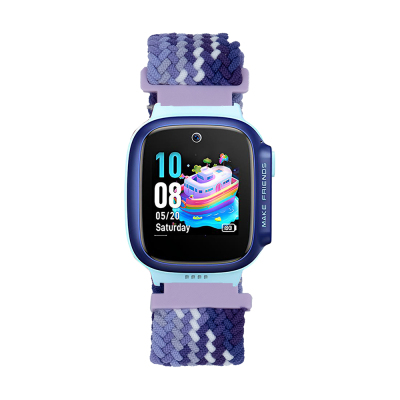 Huawei Watch GT 5 41mm Zore KRD-139 18mm Çocuklara Özel Örgü Kordon Mor