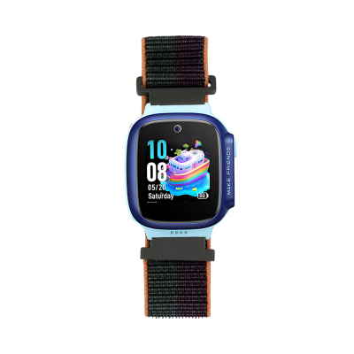 Huawei Watch GT 5 Pro 42mm Zore KRD-03 Kids Special Straw Strap Koyu Yeşil-Mor