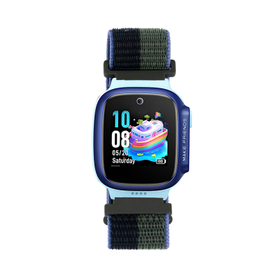 Huawei Watch GT 5 Pro 42mm Zore KRD-03 Kids Special Straw Strap Siyah-Yeşil