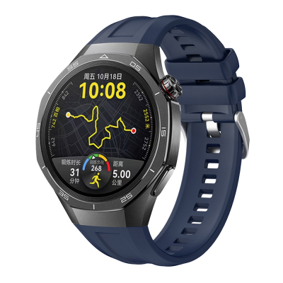 Huawei Watch GT 5 Pro 46mm Zore KRD-130 Silikon Kordon Strap Kayış Lacivert