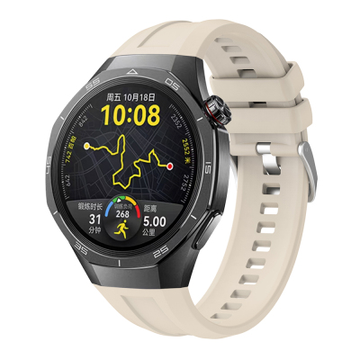 Huawei Watch GT 5 Pro 46mm Zore KRD-130 Silikon Kordon Strap Kayış Starlight