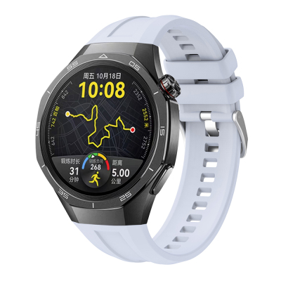 Huawei Watch GT 5 Pro 46mm Zore KRD-130 Silikon Kordon Strap Kayış Buz Mavisi