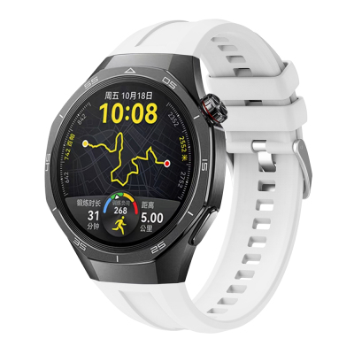 Huawei Watch GT 5 Pro 46mm Zore KRD-130 Silikon Kordon Strap Kayış Beyaz