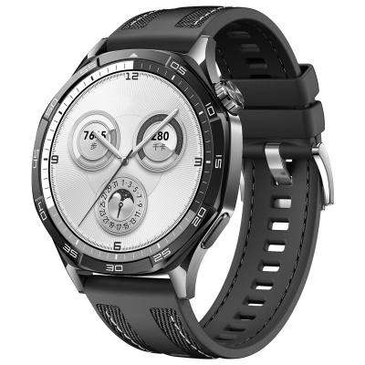 Huawei Watch GT 5 Zore KRD-128 Silicone Band Black