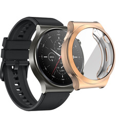 Huawei Watch GT2 Pro Zore Watch Gard 02 Ekran Koruyucu Rose Gold
