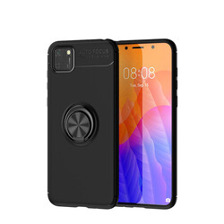 Huawei Y5P Case Zore Ravel Silicon Cover Black