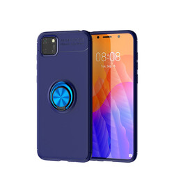 Huawei Y5P Case Zore Ravel Silicon Cover Blue