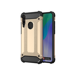 Huawei Y6P Case Zore Crash Silicon Cover Gold