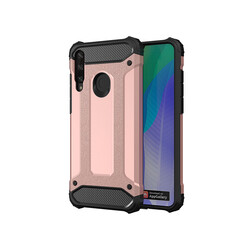 Huawei Y6P Case Zore Crash Silicon Cover Rose Gold