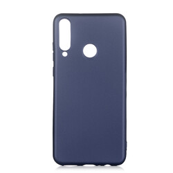 Huawei Y6P Case Zore Premier Silicon Cover Navy blue