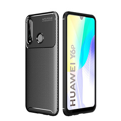 Huawei Y6P Kılıf Zore Negro Silikon Kapak Siyah