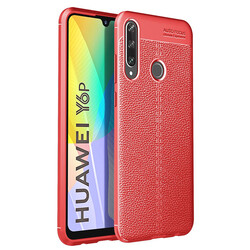 Huawei Y6P Kılıf Zore Niss Silikon Kapak Kırmızı