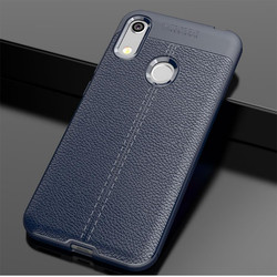 Huawei Y6S 2019 Case Zore Niss Silicon Cover Navy blue