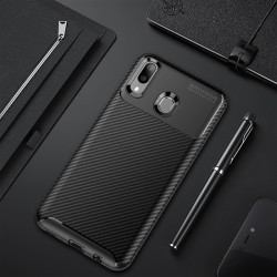Huawei Y7 Prime 2019 Kılıf Zore Negro Silikon Kapak Siyah