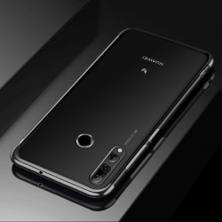 Huawei Y9 Prime 2019 Kılıf Zore Dört Köşeli Lazer Silikon Kapak Siyah