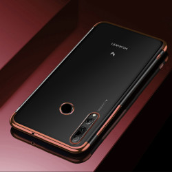 Huawei Y9 Prime 2019 Kılıf Zore Dört Köşeli Lazer Silikon Kapak Rose Gold