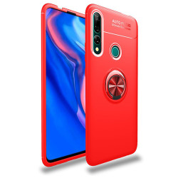Huawei Y9 Prime 2019 Kılıf Zore Ravel Silikon Kapak Kırmızı