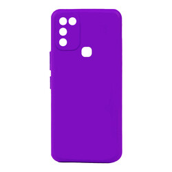 İnfinix Hot 10 Play Case Zore Biye Silicon Purple