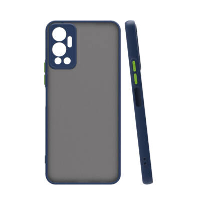 İnfinix Hot 12 Case Zore Hux Cover Navy blue