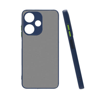 İnfinix Hot 30 Case Zore Hux Cover Navy blue