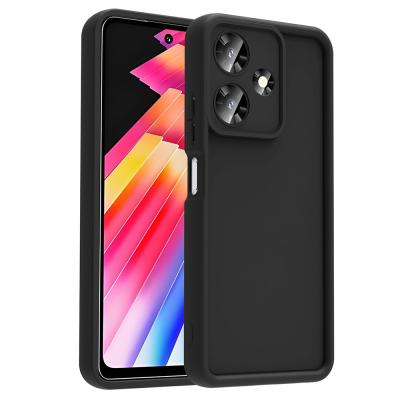 İnfinix Hot 30İ Kılıf Kamera Korumalı Zore Ananas Kapak Siyah
