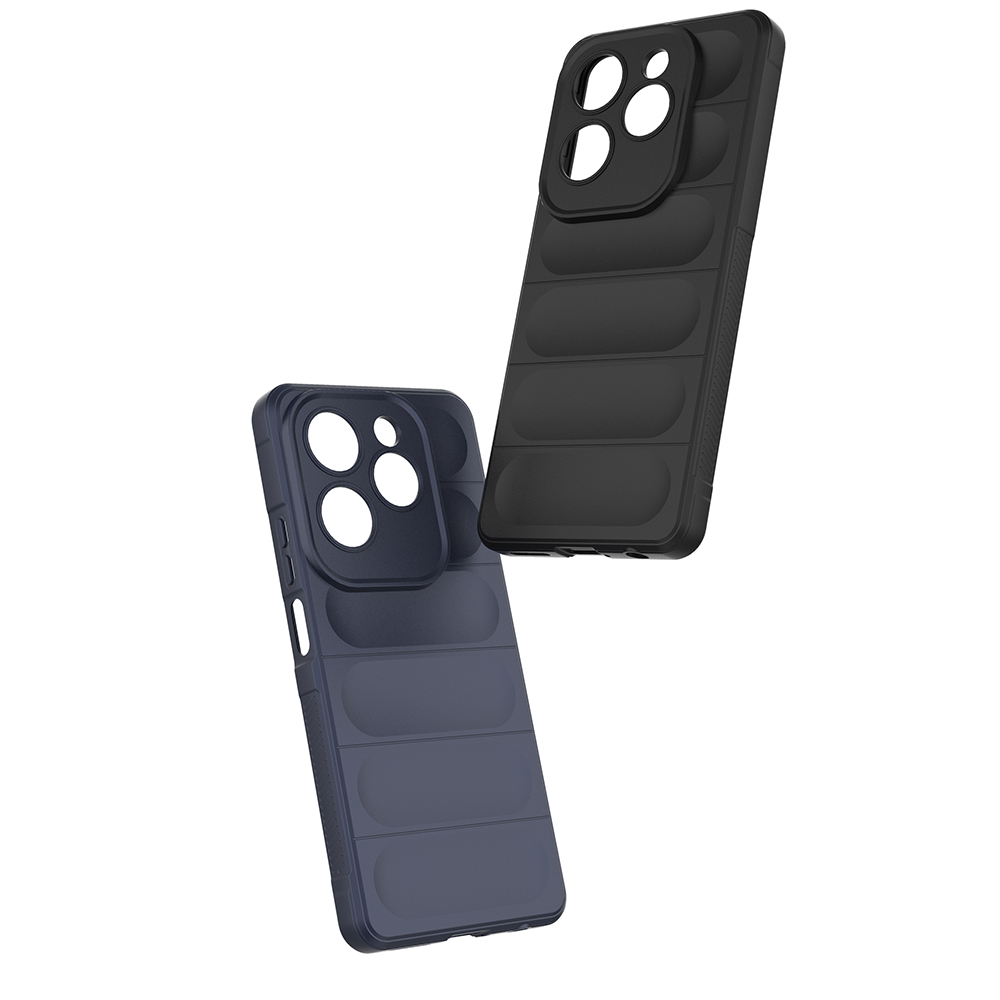 Infinix Hot 40 Case Flexible TPU Hollow Back Surface Design Zore Etnik Silicone Cover - 22