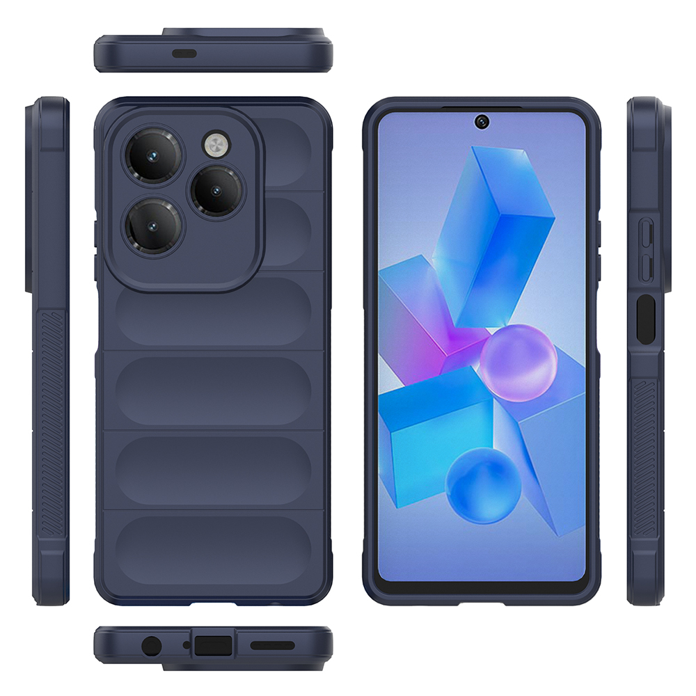İnfinix Hot 40 Kılıf Esnek TPU Oyuklu Arka Yüzey Tasarımlı Zore Etnik Silikon Kapak - 19
