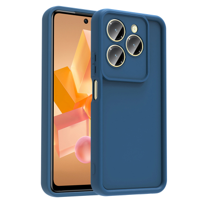İnfinix Hot 40 Kılıf Kamera Korumalı Zore Ananas Kapak Koyu Yeşil
