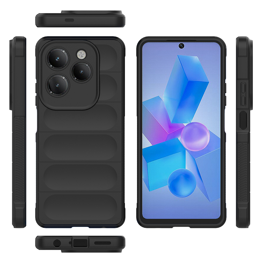 İnfinix Hot 40 Pro Kılıf Esnek TPU Oyuklu Arka Yüzey Tasarımlı Zore Etnik Silikon Kapak - 21
