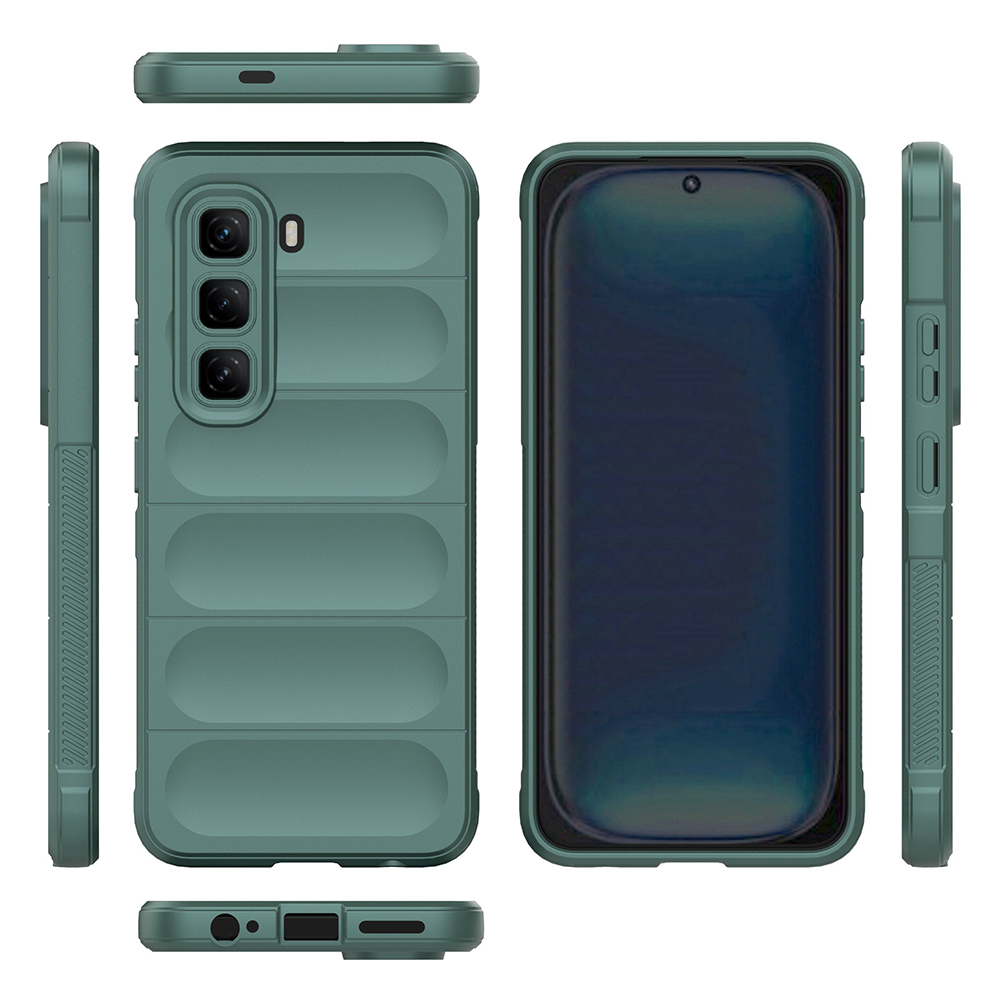 İnfinix Hot 50 4G Kılıf Esnek TPU Oyuklu Arka Yüzey Tasarımlı Zore Etnik Silikon Kapak - 6