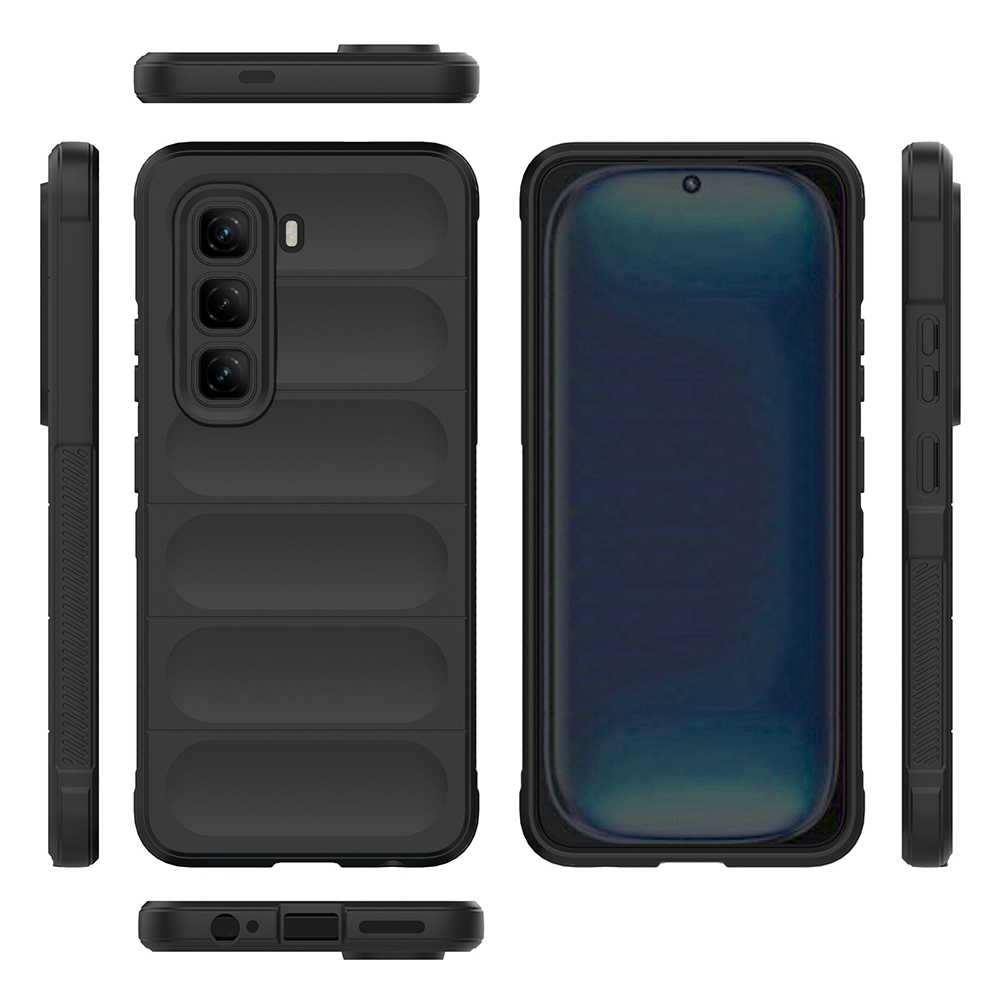 İnfinix Hot 50 4G Kılıf Esnek TPU Oyuklu Arka Yüzey Tasarımlı Zore Etnik Silikon Kapak - 7