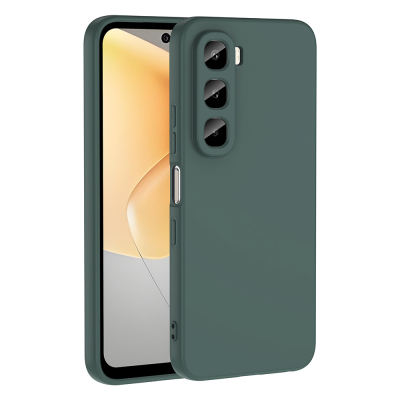 Infinix Hot 60i 4G Case Zore Mara Launch Cover Dark Green