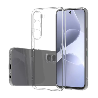 İnfinix Hot 60i Kılıf Zore Süper Silikon Kapak Şeffaf