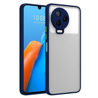 Infinix Note 12 Pro Case Zore Hux Cover Navy blue