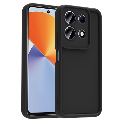 Infinix Note 30 4G Case Camera Protection Zore Ananas Cover Black