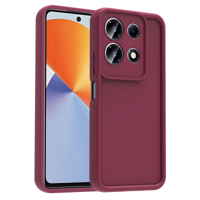 Infinix Note 30 4G Case Camera Protection Zore Ananas Cover Plum