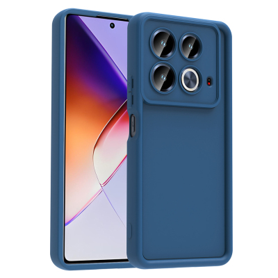 İnfinix Note 40 Pro Kılıf Kamera Korumalı Zore Ananas Kapak Koyu Yeşil