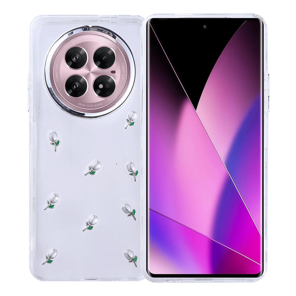 İnfinix Zero 40 5G Kılıf Airbag Tasarımlı Simli Şeffaf Zore Kutup Kapak - 2