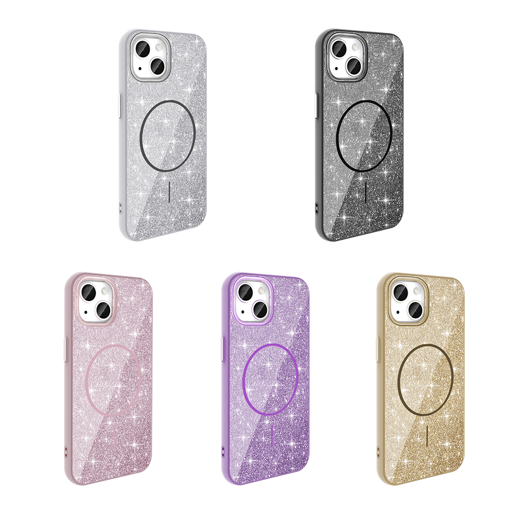 iPhone 11 Kılıf M-safe Şarj Özellikli Parlayan Simli Zore Okso Kapak - 2 iPhone 11 Kılıf M-safe Şarj Özellikli Parlayan Simli Zore Okso Kapak - 2