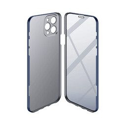 Apple iPhone 12 Pro Case Zore Led Cover Navy blue