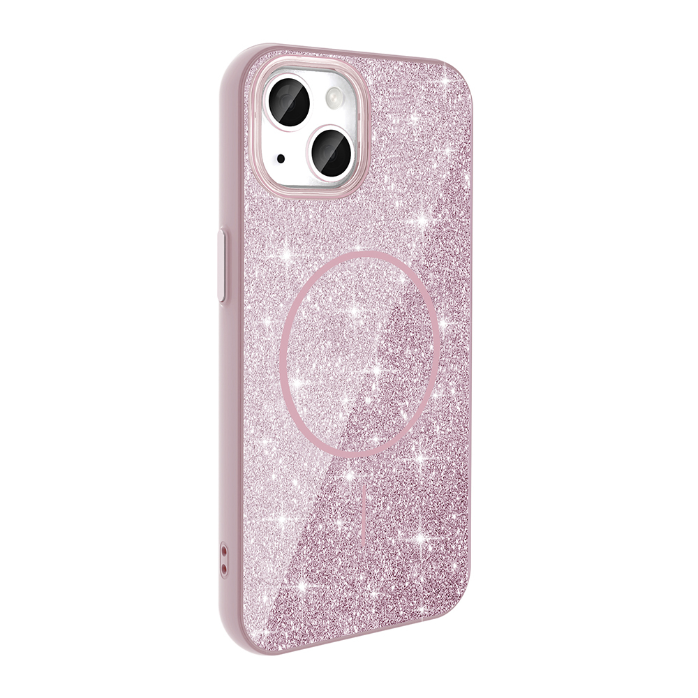 iPhone 14 Kılıf M-safe Şarj Özellikli Parlayan Simli Zore Okso Kapak - 4 iPhone 14 Kılıf M-safe Şarj Özellikli Parlayan Simli Zore Okso Kapak - 4