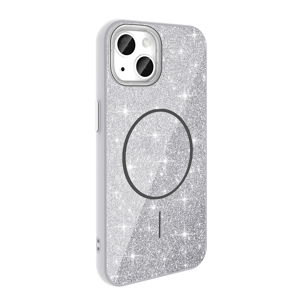 iPhone 14 Kılıf M-safe Şarj Özellikli Parlayan Simli Zore Okso Kapak - 13 iPhone 14 Kılıf M-safe Şarj Özellikli Parlayan Simli Zore Okso Kapak - 13