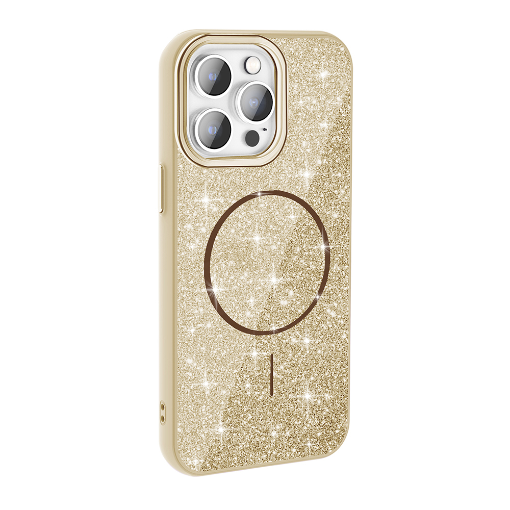 iPhone 14 Pro Max Kılıf M-safe Şarj Özellikli Parlayan Simli Zore Okso Kapak - 10 iPhone 14 Pro Max Kılıf M-safe Şarj Özellikli Parlayan Simli Zore Okso Kapak - 10