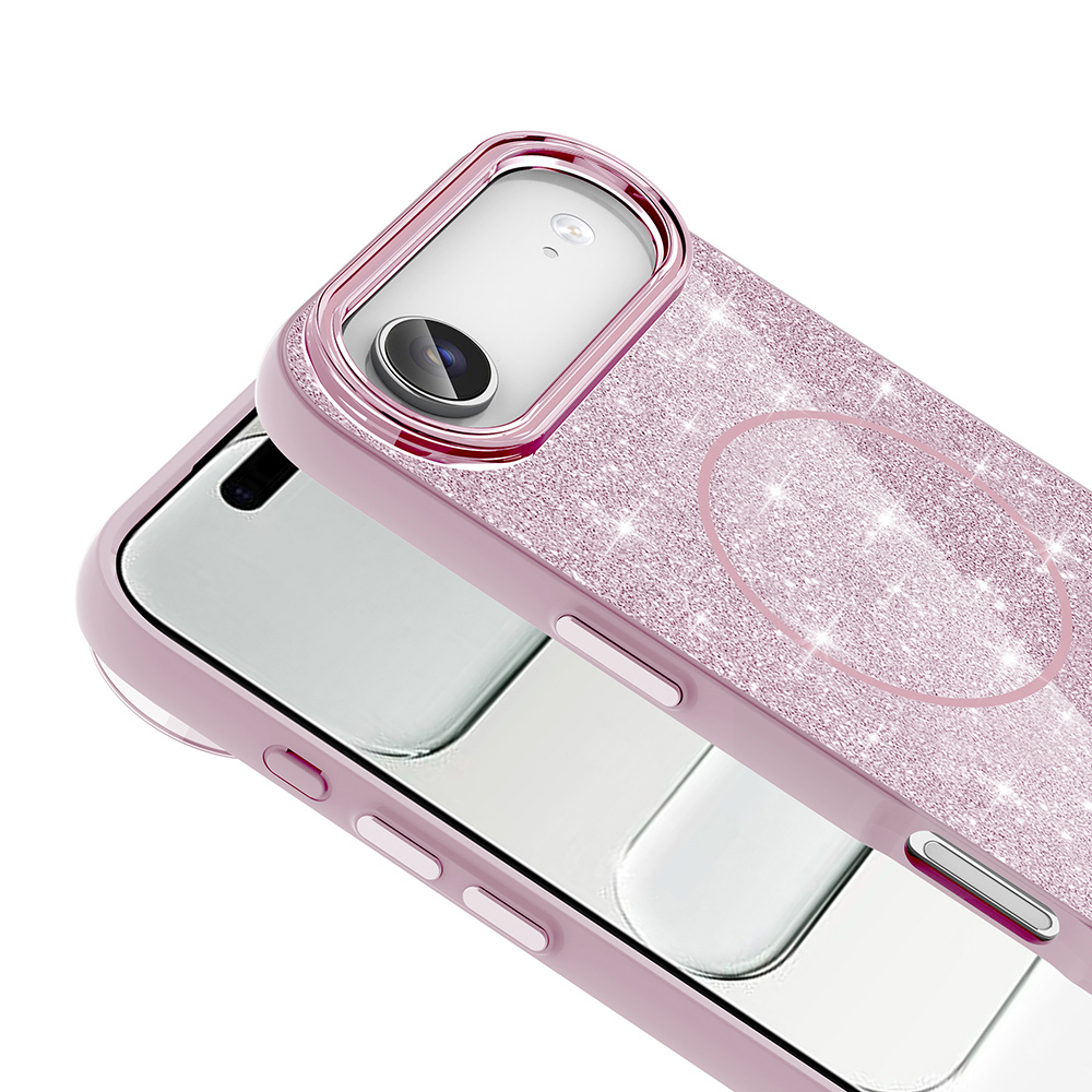 iPhone 17 Air Kılıf M-safe Şarj Özellikli Parlayan Simli Zore Okso Kapak - 15 iPhone 17 Air Kılıf M-safe Şarj Özellikli Parlayan Simli Zore Okso Kapak - 15