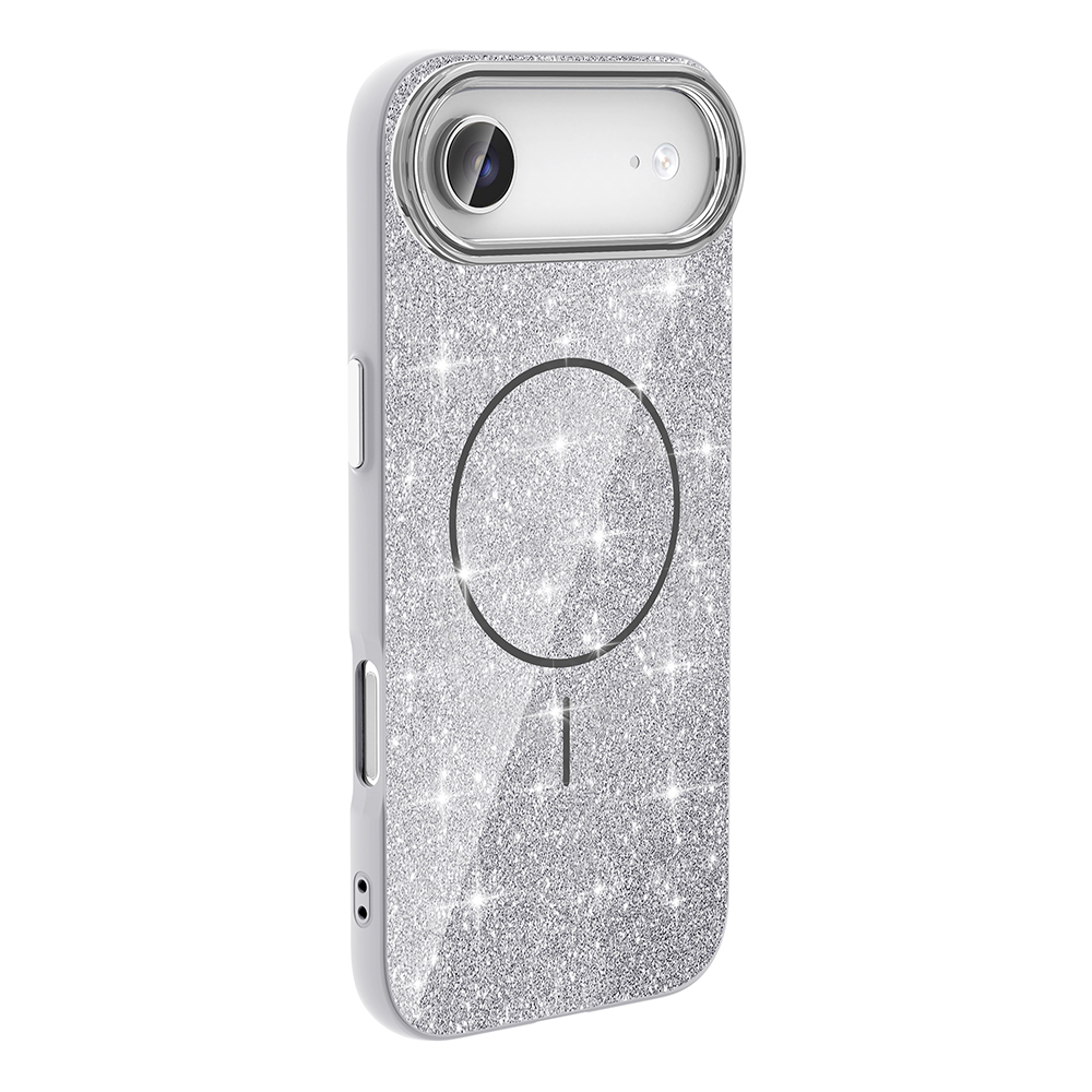 iPhone 17 Air Kılıf M-safe Şarj Özellikli Parlayan Simli Zore Okso Kapak - 10 iPhone 17 Air Kılıf M-safe Şarj Özellikli Parlayan Simli Zore Okso Kapak - 10