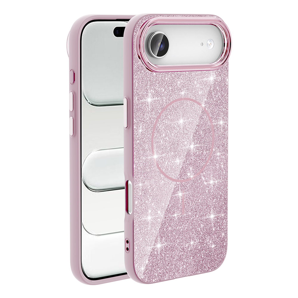 iPhone 17 Air Kılıf M-safe Şarj Özellikli Parlayan Simli Zore Okso Kapak - 2 iPhone 17 Air Kılıf M-safe Şarj Özellikli Parlayan Simli Zore Okso Kapak - 2