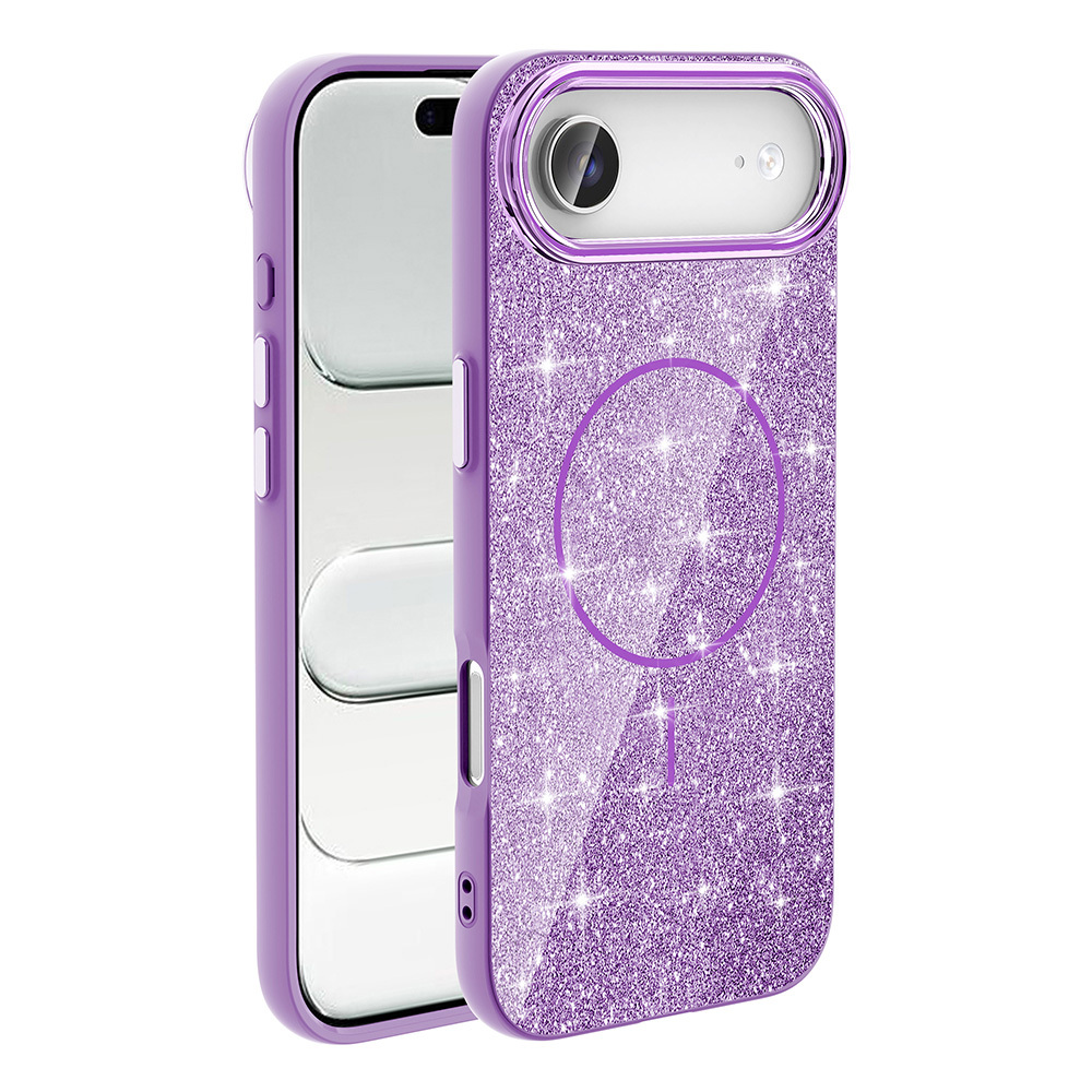 iPhone 17 Air Kılıf M-safe Şarj Özellikli Parlayan Simli Zore Okso Kapak - 3 iPhone 17 Air Kılıf M-safe Şarj Özellikli Parlayan Simli Zore Okso Kapak - 3