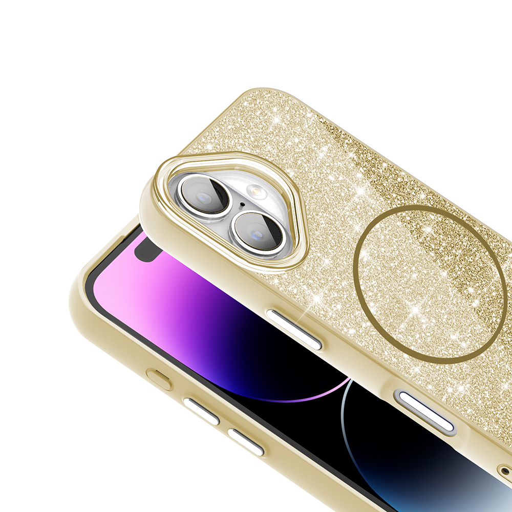 iPhone 17 Kılıf M-safe Şarj Özellikli Parlayan Simli Zore Okso Kapak - 16 iPhone 17 Kılıf M-safe Şarj Özellikli Parlayan Simli Zore Okso Kapak - 16